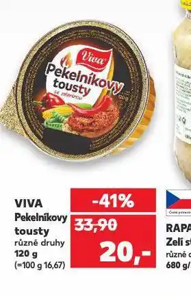 Kaufland Viva pekelníkovy tousty nabídka