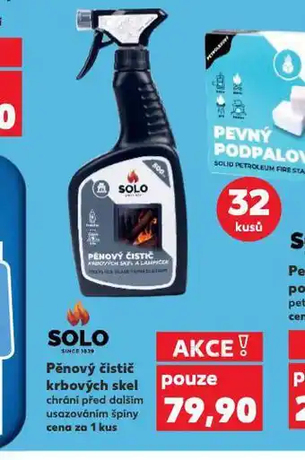 Kaufland Solo pěnový čistič krbových skel nabídka