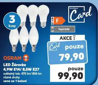 Kaufland Osrma led žárovka nabídka