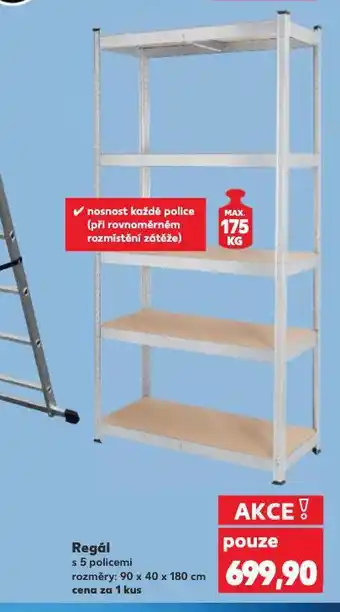 Kaufland Regál s 5 policemi nabídka