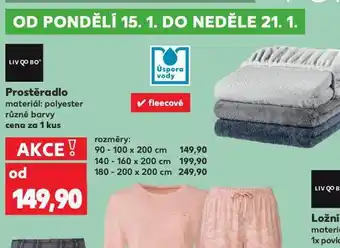 Kaufland Napínací prostěradlo 180-200 x 200 cm nabídka