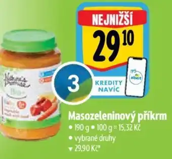 Albert Masozeleninový příkrm nabídka