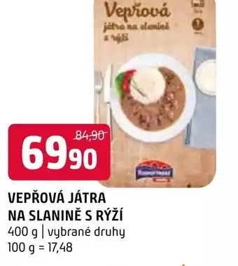 Terno VEPŘOVÁ JÁTRA NA SLANINĚ S RÝŽÍ nabídka