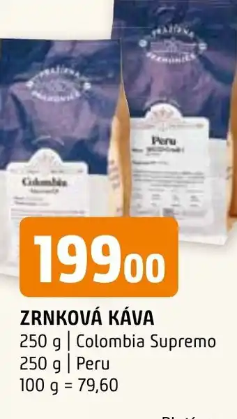 Terno ZRNKOVÁ KÁVA nabídka