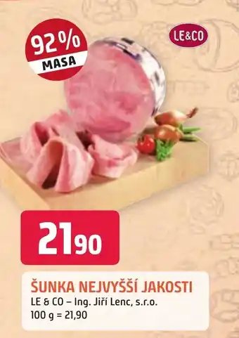 Trefa ŠUNKA NEJVYŠŠÍ JAKOSTI nabídka