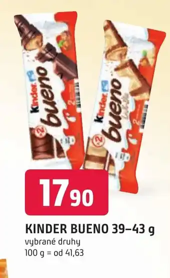 Trefa KINDER BUENO 39-43 g nabídka