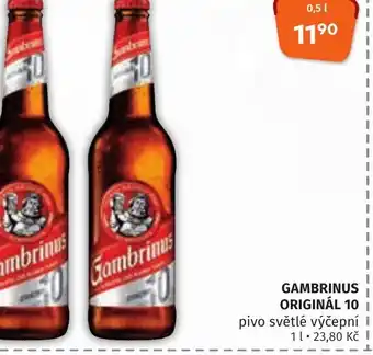 Trefa GAMBRINUS ORIGINÁL 10 nabídka