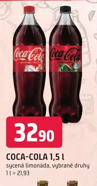 Trefa COCA-COLA 1,5 L nabídka