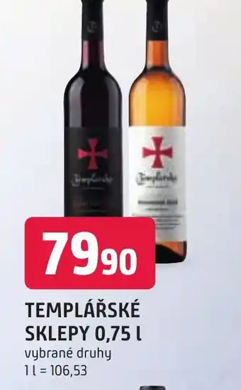 Trefa TEMPLÁŘSKÉ SKLEPY 0,75 L nabídka