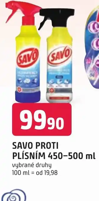 Trefa SAVO PROTI PLÍSNÍM 450-500 ml nabídka