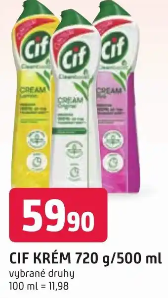 Trefa CIF KRÉM 720 g/500 ml nabídka