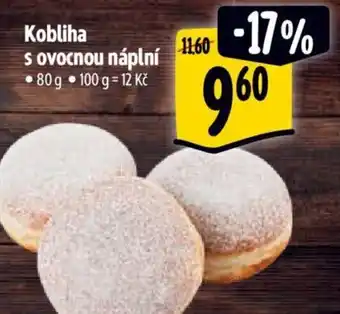 Kobliha s ovocnou náplní