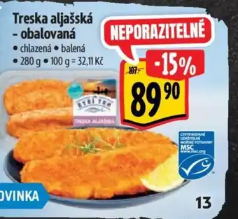 Albert Treska aljašská - obalovaná nabídka