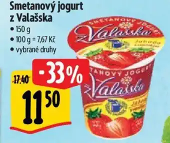 Albert Smetanový jogurt z Valašska nabídka