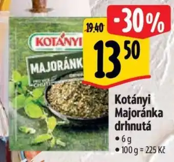 Albert Kotányi Majoránka drhnutá nabídka