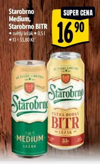 Albert Starobrno Medium, Starobrno BITR nabídka