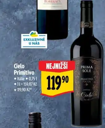 Albert Cielo Primitivo nabídka