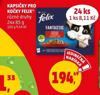 Penny Market KAPSIČKY PRO KOČKY FELIX nabídka