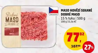 Penny Market MASO HOVĚZÍ SEKANÉ DOBRÉ MASO nabídka
