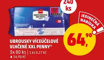 Penny Market UBROUSKY VÍCEÚČELOVÉ VLHČENÉ XXL PENNY nabídka