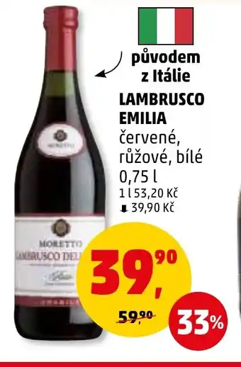 Penny Market LAMBRUSCO EMILIA nabídka