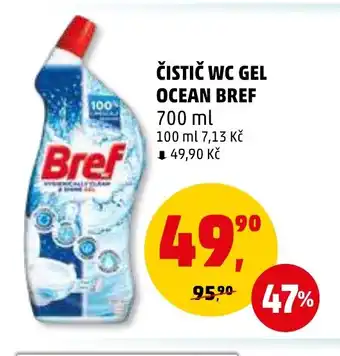 Penny Market ČISTIČ WC GEL OCEAN BREF 700 ml nabídka