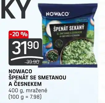 Flop NOWACO ŠPENÁT SE SMETANOU A ČESNEKEM 400 g nabídka