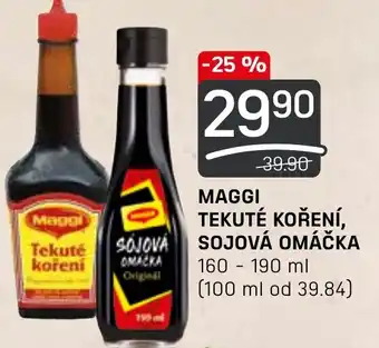 Flop MAGGI TEKUTÉ KOŘENÍ, SOJOVÁ OMÁČKA nabídka