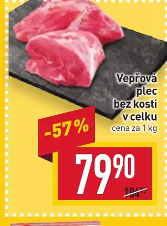Billa Vepřová plec bez kosti v celku nabídka