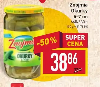 Billa Znojmia Okurky 5-7 cm nabídka