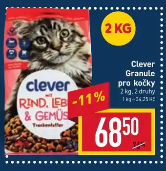 Billa Clever Granule pro kočky nabídka