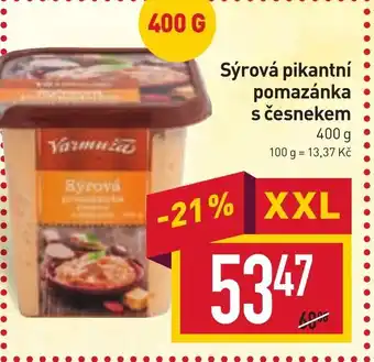 Billa Sýrová pikantní pomazánka s česnekem 400 g nabídka
