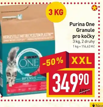 Billa Purina One Granule pro kočky nabídka