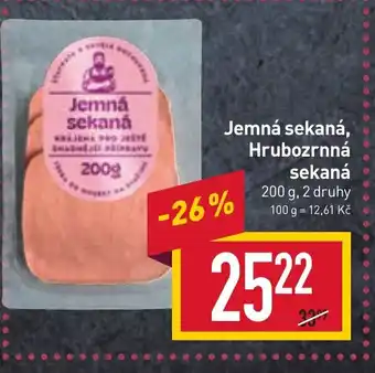 Billa Jemná sekaná, Hrubozrnná sekaná nabídka