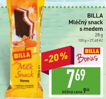 Billa BILLA Mléčný snack s medem nabídka