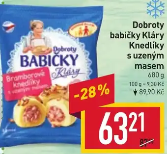 Billa Dobroty babičky Kláry Knedlíky s uzeným masem nabídka