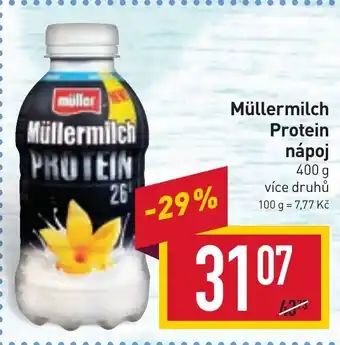 Billa Müllermilch Protein nápoj nabídka