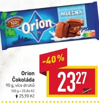 Billa Orion Čokoláda nabídka