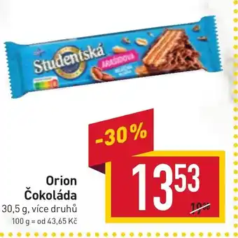 Billa Orion Čokoláda nabídka