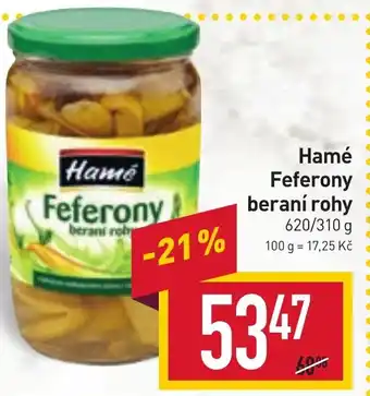Billa Hamé Feferony beraní rohy nabídka