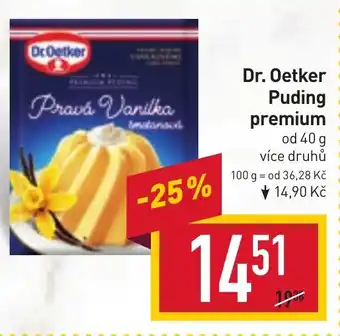 Billa Dr. Oetker Puding premium nabídka