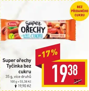 Billa Super ořechy Tyčinka bez cukru nabídka