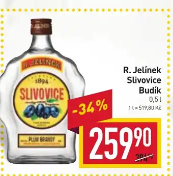 Billa R. Jelínek Slivovice Budík 0.5L nabídka