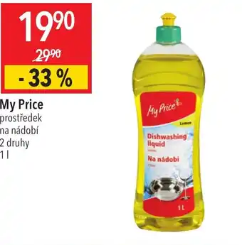 Globus My Price prostředek na nádobí 2 druhy 1L nabídka