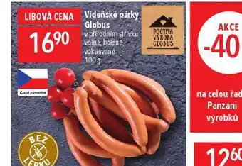Globus Vídeňské párky nabídka