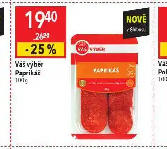 Globus Paprikáš nabídka