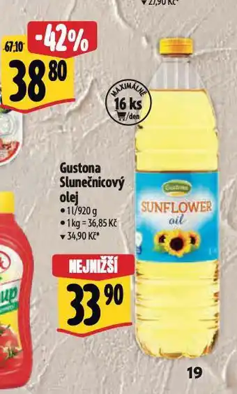 Albert Gustona slunečnicový olej nabídka