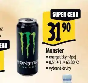 Albert Monster energy drink nabídka