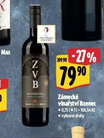Albert Zámecké vinařství bzenec nabídka