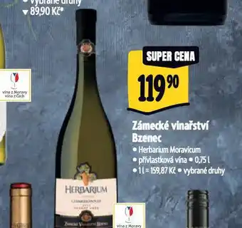 Albert Zámecké vinařství bzenec nabídka